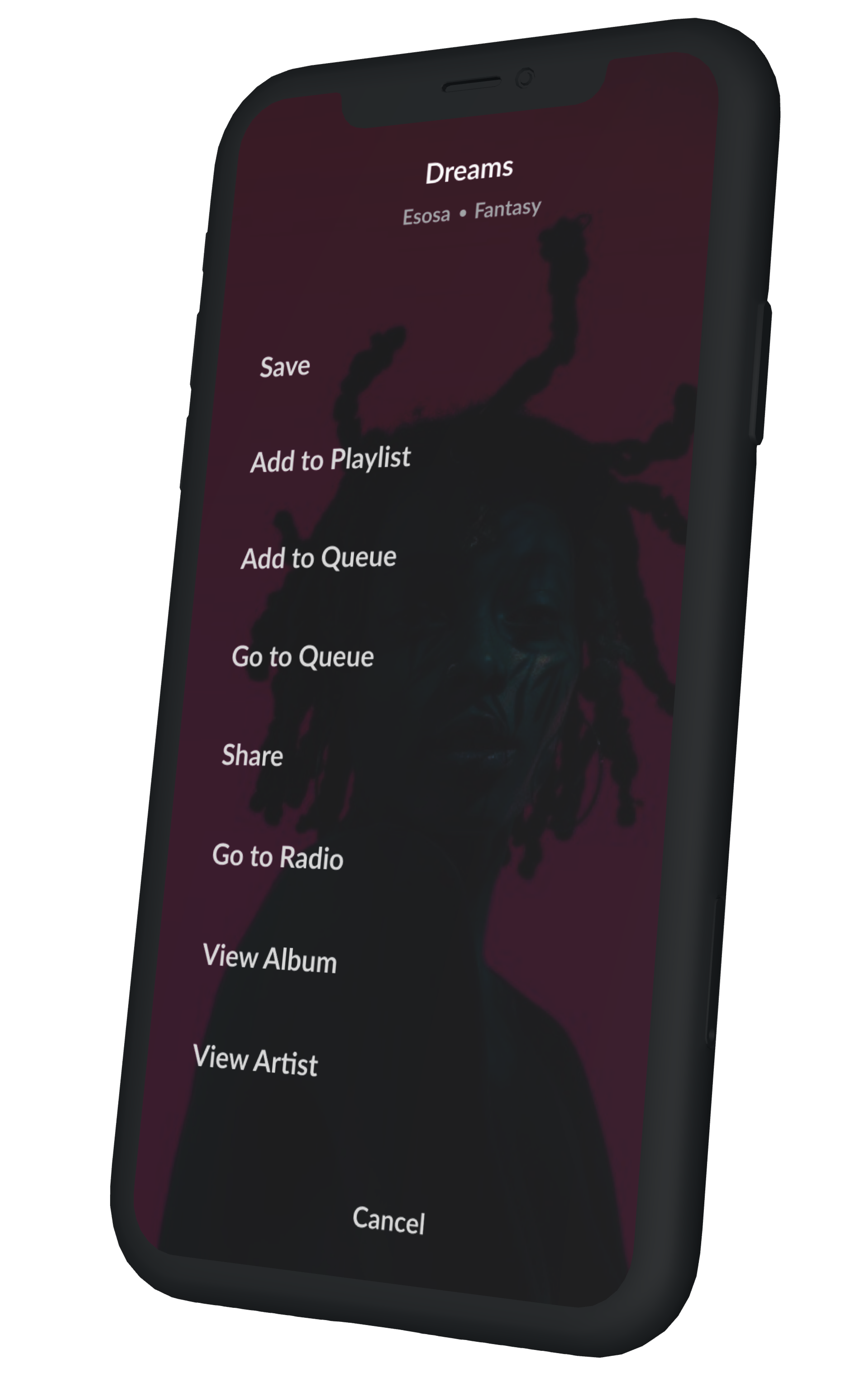 music app photo side view